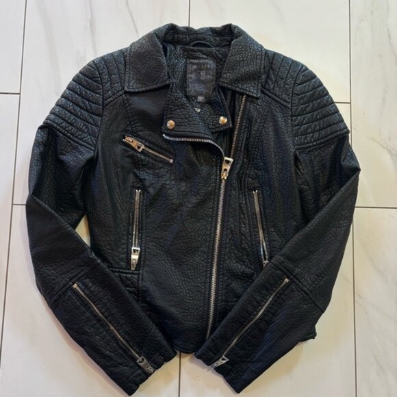 Jackets & Blazers - Guess motorcycle style jacket black size small - Like new!